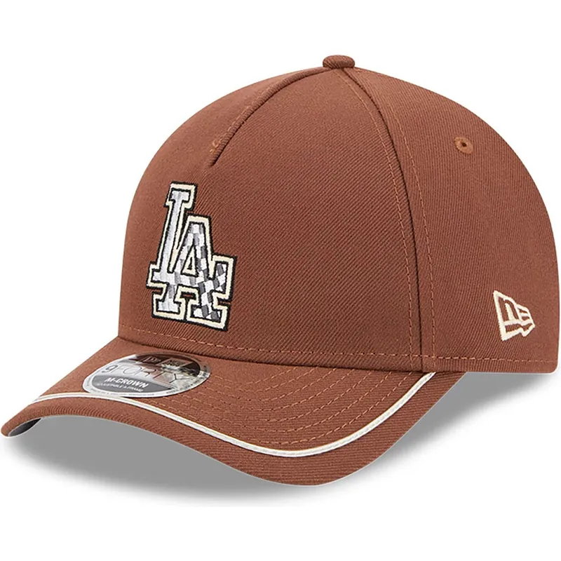 los-angeles-dodgers-mlb-new-era-9forty-m-crown-a-frame-motorsport-brun-buet-snapback-kasket