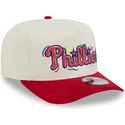 shapka-izvita-chervena-snapbek-golfer-team-scribble-na-philadelphia-phillies-mlb-ot-new-era