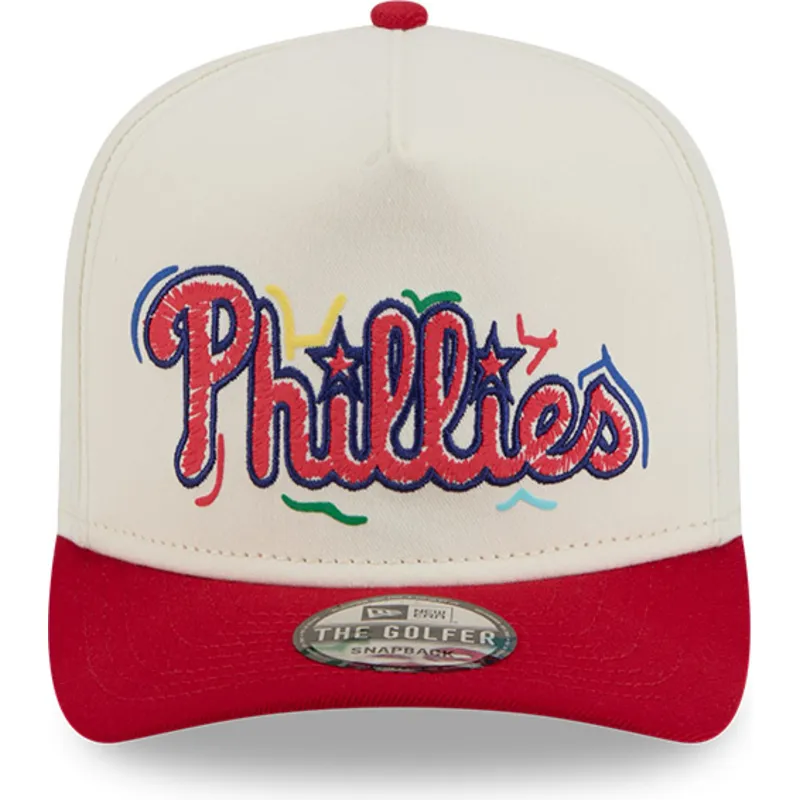 shapka-izvita-chervena-snapbek-golfer-team-scribble-na-philadelphia-phillies-mlb-ot-new-era shapka-izvita-chervena-snapbek-golfer-team-scribble-na-philadelphia-phillies-mlb-ot-new-era