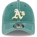 oakland-athletics-mlb-new-era-9twenty-justerbar-gron-buet-kasket-med-vasket-kontrast