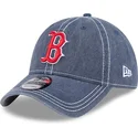 new-era-curved-brim-9twenty-washed-contrast-boston-red-sox-mlb-blue-adjustable-cap