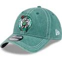 boston-celtics-nba-new-era-9twenty-verstellbare-grune-gebogene-kappe-gewaschen-kontrast