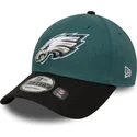 casquette-courbee-verte-et-noire-ajustable-9forty-the-league-philadelphia-eagles-nfl-new-era