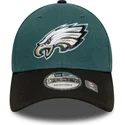 casquette-courbee-verte-et-noire-ajustable-9forty-the-league-philadelphia-eagles-nfl-new-era