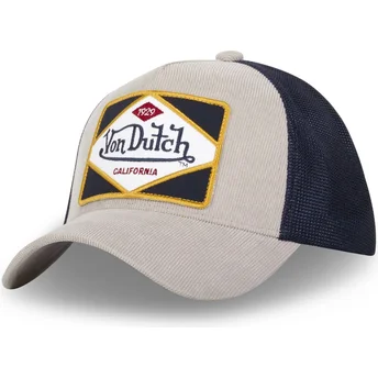 Casquette trucker grise et bleue marine GRY Von Dutch