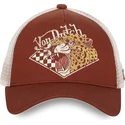 casquette-trucker-marron-et-beige-gue-von-dutch