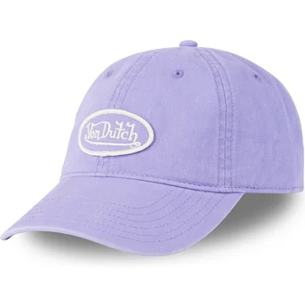 Von Dutch Curved Brim LOG LAV Purple Adjustable Cap