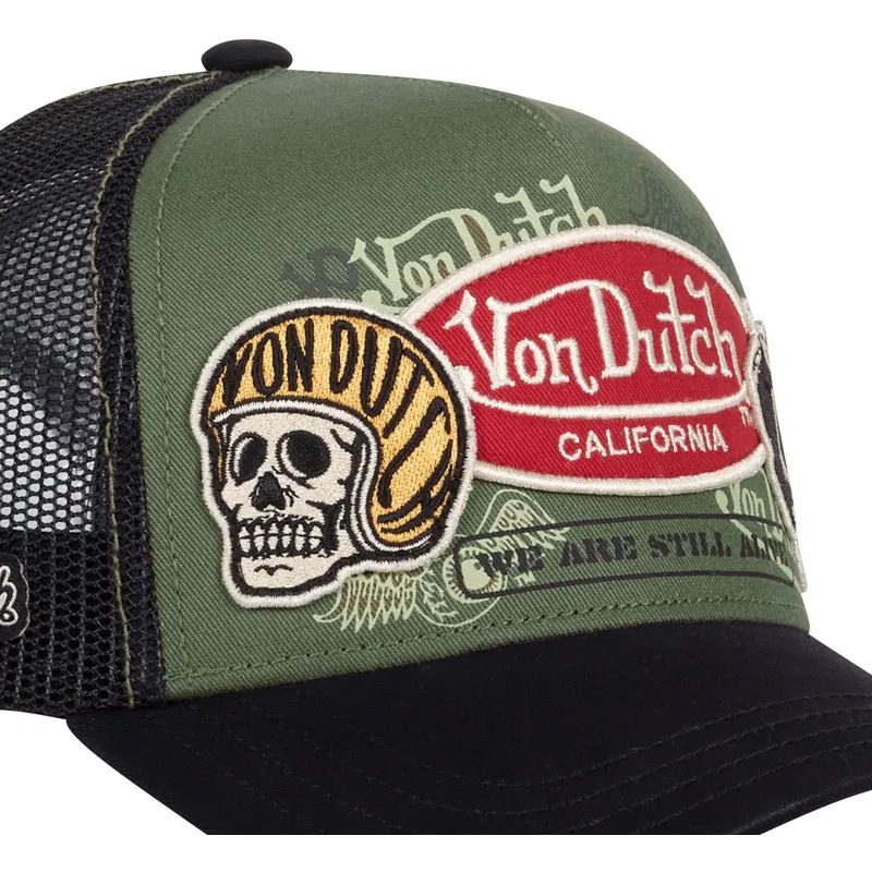 shapka-izvita-traker-zelena-snapbek-patches05-ot-von-dutch
