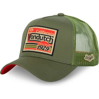 Шапка извита тракер зелена снапбек SURF07 от Von Dutch