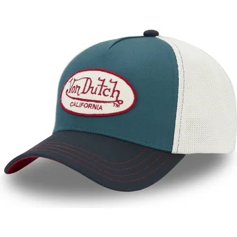Von Dutch TERRY06 Синя и Бяла Шапка Тракер
