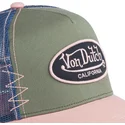 casquette-trucker-verte-bleue-et-rose-used-03-von-dutch