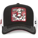trucker-cap-schwarz-und-weiss-harley-quinn-dc8-que-dc-comics-von-capslab