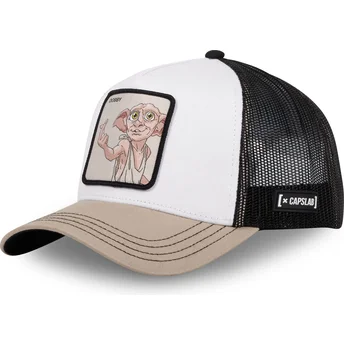 Trucker-Cap weiß, schwarz und beige Dobby DOB1 Harry Potter von Capslab