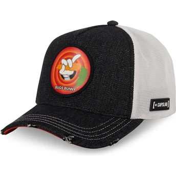 Шапка извита черна снапбек Bugs Bunny Looney Tunes от Capslab