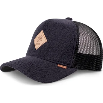 Djinns HFT Pole Fleece Navy Blue and Black Trucker Hat