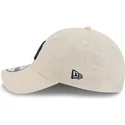 new-era-curved-brim-navy-blue-logo-9twenty-linen-spring-training-fan-pack-2025-new-york-yankees-mlb-beige-adjustable-cap