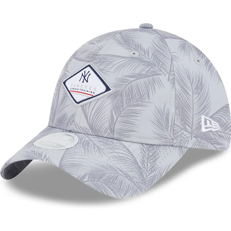 new-era-izvita-kozirka-damska-9twenty-leaf-open-back-spring-training-fan-pack-2025-new-york-yankees-mlb-siva-reguliruema-shapka