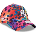 mehrfarbige-verstellbare-gebogene-kappe-fur-damen-9twenty-spots-spring-training-fan-pack-2025-von-new-york-yankees-mlb-von-new-e