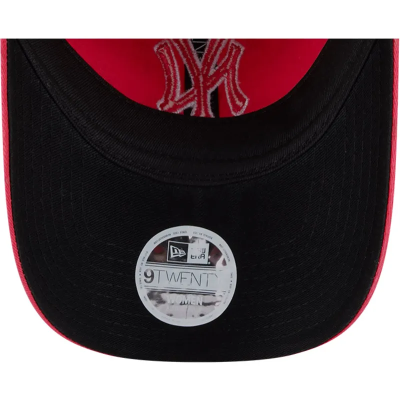 shapka-izvita-roza-reguliruem-9twenty-pattern-spring-training-fan-pack-2025-na-new-york-yankees-mlb-ot-new-era