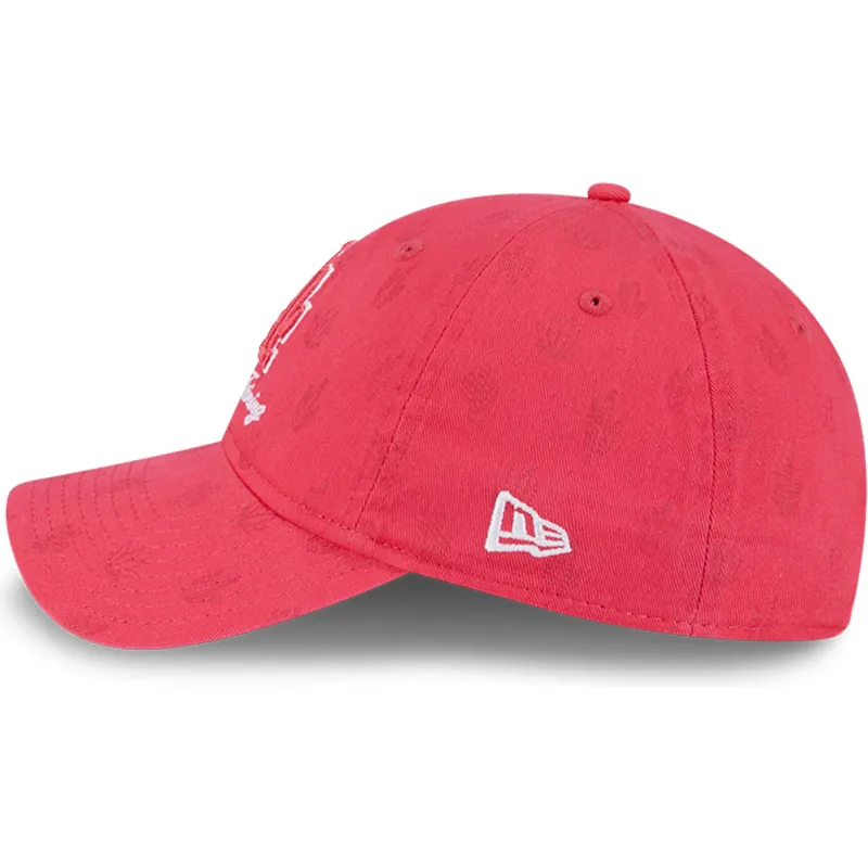 new-era-izvita-periferiya-damska-9twenty-pattern-spring-training-fan-pack-2025-los-angeles-dodgers-mlb-rozova-reguliruema-shapka