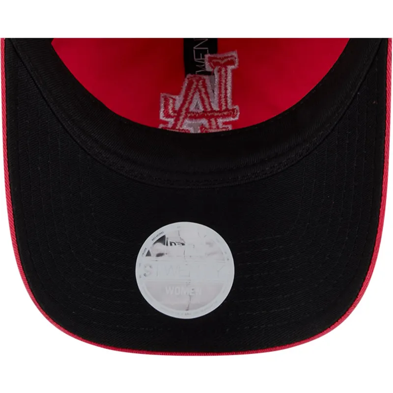 justerbar-pink-buet-kasket-til-kvinder-9twenty-pattern-spring-training-fan-pack-2025-los-angeles-dodgers-mlb-fra-new-era