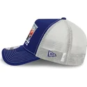trucker-cap-blau-und-weiss-9forty-a-frame-patch-spring-training-fan-pack-2025-der-los-angeles-dodgers-mlb-von-new-era