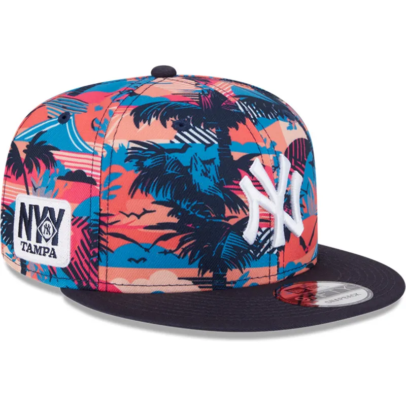 shapka-ploska-mnogocveten-snapbek-9fifty-printed-spring-training-fan-pack-2025-na-new-york-yankees-mlb-ot-new-era