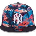 mehrfarbige-flache-snapback-kappe-9fifty-printed-spring-training-fan-pack-2025-der-new-york-yankees-mlb-von-new-era