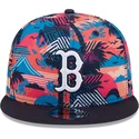 mehrfarbige-flache-snapback-kappe-9fifty-printed-spring-training-fan-pack-2025-der-boston-red-sox-mlb-von-new-era
