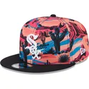 shapka-ploska-mnogocveten-snapbek-9fifty-printed-spring-training-fan-pack-2025-na-chicago-white-sox-mlb-ot-new-era
