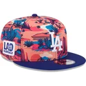 shapka-ploska-mnogocveten-snapbek-9fifty-printed-spring-training-fan-pack-2025-na-los-angeles-dodgers-mlb-ot-new-era
