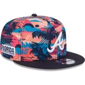 casquette-plate-multicolore-snapback-9fifty-printed-spring-training-fan-pack-2025-atlanta-braves-mlb-new-era