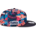 multifarbene-flachkappe-snapback-9fifty-printed-spring-training-fan-pack-2025-der-atlanta-braves-mlb-von-new-era
