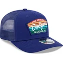 casquette-trucker-bleue-9seventy-stretch-snap-mesh-spring-training-fan-pack-2025-los-angeles-dodgers-mlb-new-era