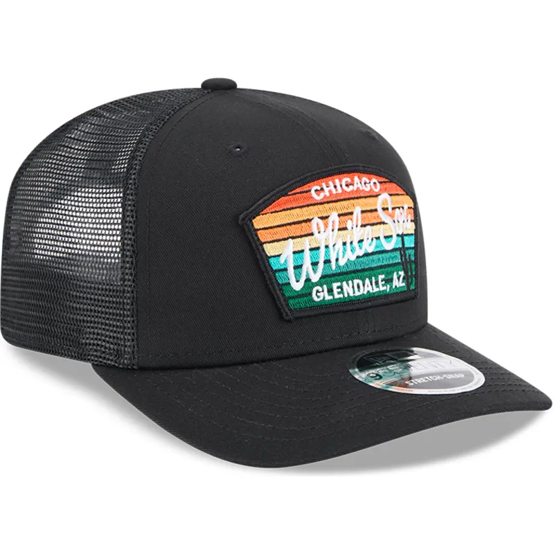 shapka-izvita-traker-cherna-snapbek-9seventy-stretch-snap-mesh-spring-training-fan-pack-2025-na-chicago-white-sox-mlb-ot-new-era