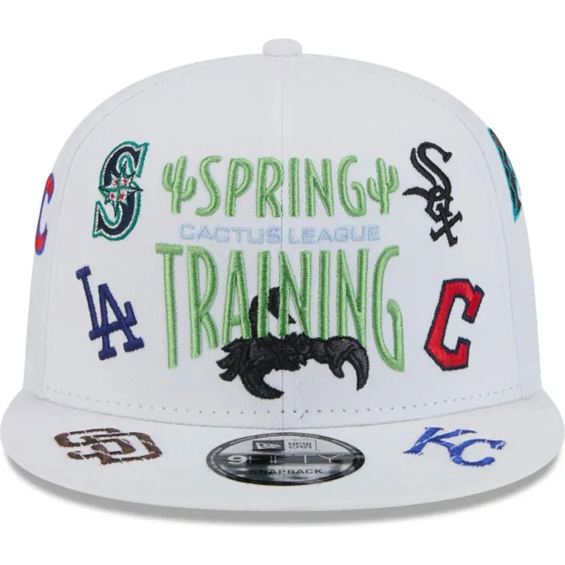 shapka-ploska-byala-snapbek-9fifty-scatter-spring-training-fan-pack-2025-na-mlb-ot-new-era
