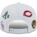 shapka-ploska-byala-snapbek-9fifty-scatter-spring-training-fan-pack-2025-na-mlb-ot-new-era