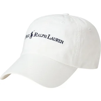 Шапка извита бяла регулируема Classic Sport от Polo Ralph Lauren