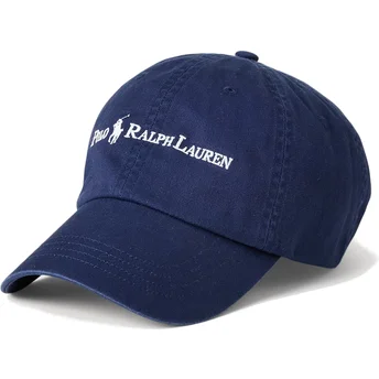 Шапка извита тъмносин регулируема от Polo Ralph Lauren