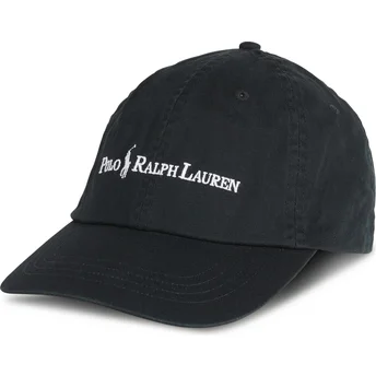 Шапка извита черна регулируем Classic Sport от Polo Ralph Lauren