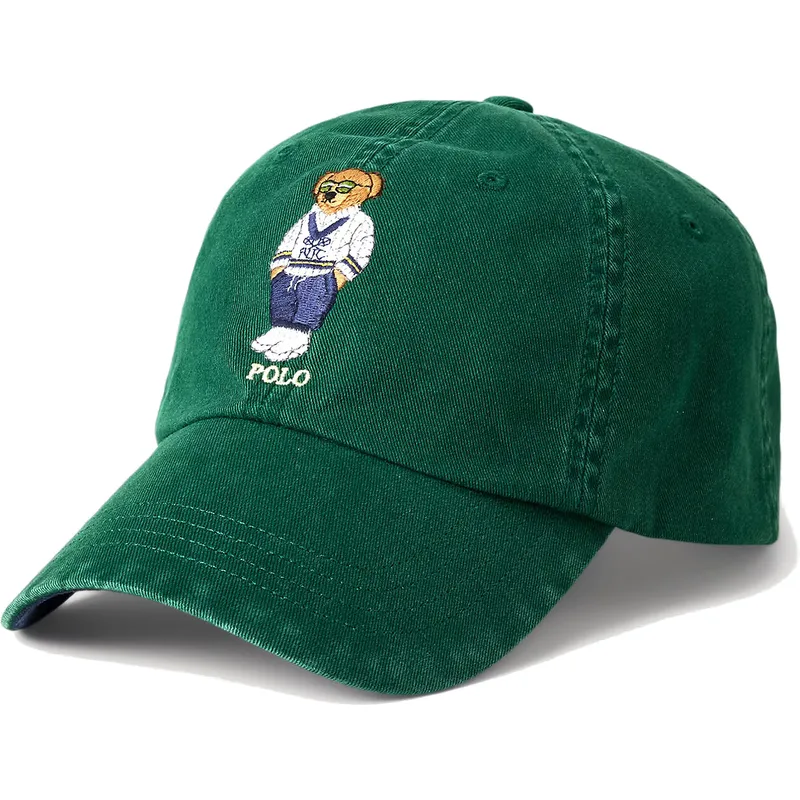 shapka-izvita-zelena-reguliruem-classic-sport-bear-ot-polo-ralph-lauren