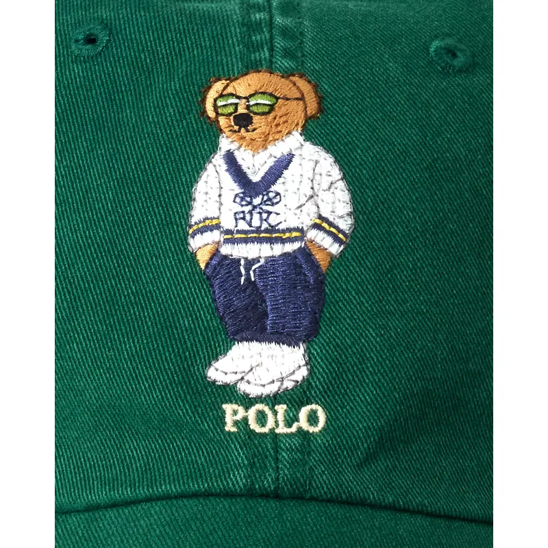 shapka-izvita-zelena-reguliruem-classic-sport-bear-ot-polo-ralph-lauren