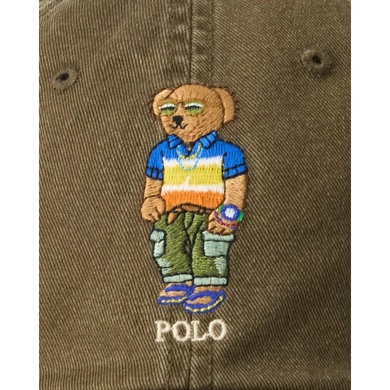 shapka-izvita-zelena-reguliruem-classic-sport-bear-ot-polo-ralph-lauren