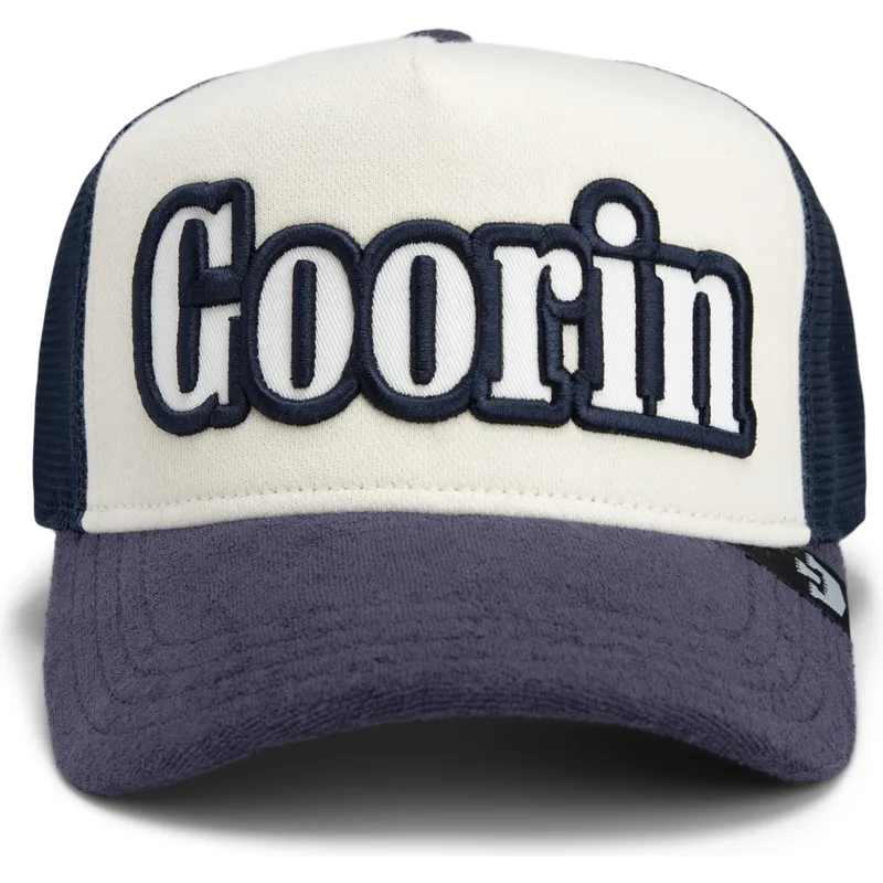 trucker-cap-beige-und-marineblau-full-flavor-wordmark-french-terry-von-goorin-bros