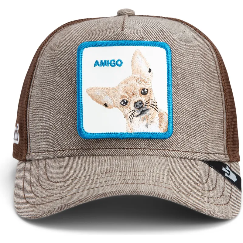 gorra-trucker-brun-chihuahua-hund-amigo-suited-friend-business-professional-the-farm-fra-goorin-bros