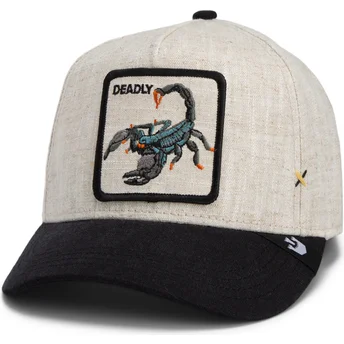 Шапка извита бежов снапбек escorpión Deadly Lethal Linen Rugged Comfort The Farm The Farm от Goorin Bros.