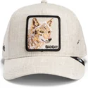 casquette-courbee-beige-snapback-bandit-coyote-cloth-rugged-comfort-the-farm-goorin-bros