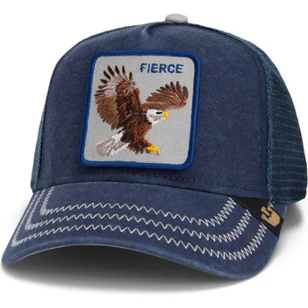 Casquette trucker bleue marine aigle Fierce Bird Of Prey Core Canvas The Farm Goorin Bros.