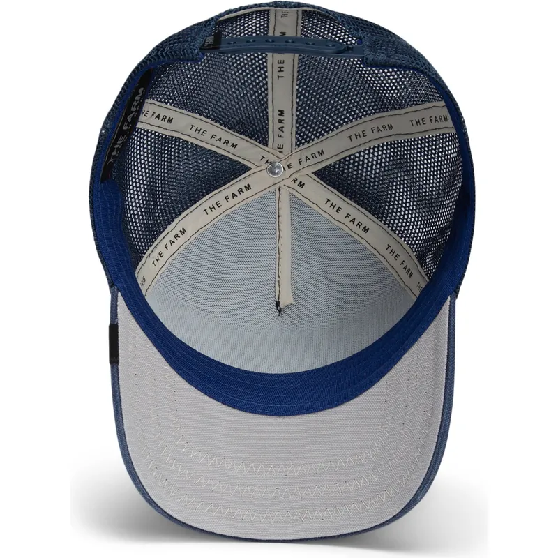 trucker-kasket-marinebla-orn-fierce-bird-of-prey-core-canvas-the-farm-fra-goorin-bros