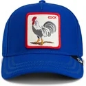 bla-buet-snapback-kasket-med-hane-cock-rooster-field-100-the-farm-fra-goorin-bros